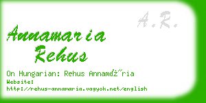 annamaria rehus business card